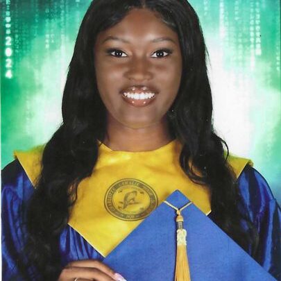 Woodlyne Lundi is one of four recipients of the 2024 Nigel O. Hodge Foundation Scholarship. She is a graduate of the Charlotte Amalie High School. Her career goal is to become a Pediatrician. In the fall of 2024, she will attend Long Island University where she will major in Biology.